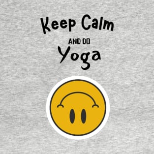 Keep Calm yoga design T-Shirt